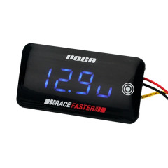 Thermomètre digital et voltmètre VOCA RACING 0-120°C éclairage LED bleu
