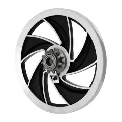 Poulie adaptable Alu Ellipse noir avec pignon 11 DTS | Mbk 51, 103 SP, MVL