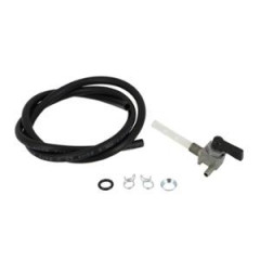 Kit robinet d'essence adaptable avec durite noire (1m) et 2 colliers pour Mbk Swing Evasion Passion Club Magnum Hard-Rock 2T 50cc Mag-Max 2T 50cc