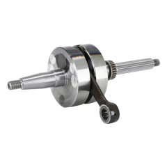 Embiellage Vilebrequin TOP PERFORMANCES Renforcé avec Roulements et Joints pour Piaggio 50 Zip, Typhoon, NRG, Liberty, Gilera 50 Stalker, Runner, DNA, ICE (Entraxe Bielle 80 mm)