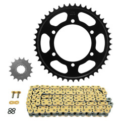 Kit chaîne AFAM 525 16x45 (Diamètre couronne 110/130/10.25) pour Yamaha Tracer 900 2018+2020