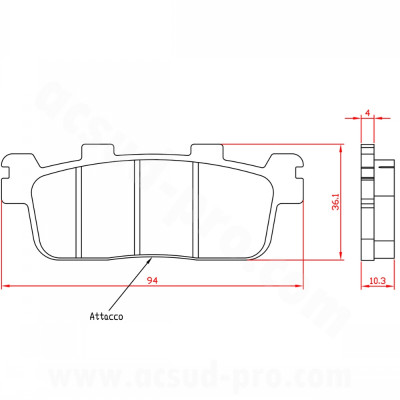 Plaquettes de frein BRENTA BR3102 AR pour Yamaha 400 XMAX 2017>, MBK 400 EVOLIS 2017>, Kymco 350 DOWNTOWN I AR, 300 X-TOWN 2016>, 125 G-DINK AR, 125 PEOPLE S AR, 125 X-TOWN AR