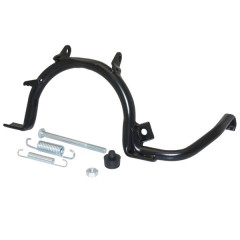 Béquille centrale Buzzetti noire pour Maxi Scooter Piaggio 125 Liberty 4T i-Get 2015+, Vespa 125 Primavera 2013-2016, Vespa Elettrica 2018+