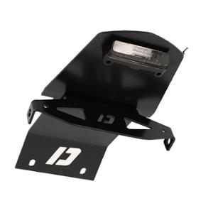 Passage de roue DOPPLER alu noir avec feu arrière pour Mecaboite DERBI SENDA 50cc