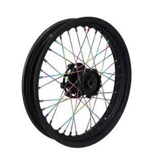 Rayon de roue DOPPLER Neochrome Kit jante arrière 18 rayon 195mm pour Mecaboite APRILIA SX 50cc, DERBI SENDA SM 50cc, GILERA SMT 50cc