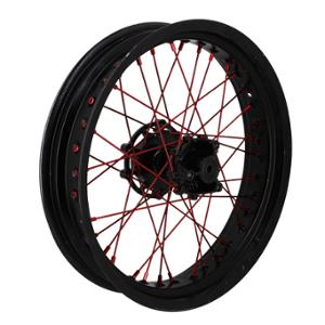 Rayon de roue DOPPLER rouge - 36 rayons de 195mm pour mécaboite APRILIA SX 50cc, DERBI SENDA SM 50cc, GILERA SMT 50cc