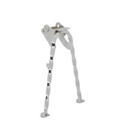 Béquille centrale adaptable H265mm chrome (sans vis fix.) pour Mobylette PEUGEOT 103-VOGUE