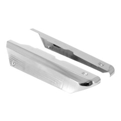 Capotage/Cache carter adaptable acier chrome (paire) pour moteur PEUGEOT 103-50cc