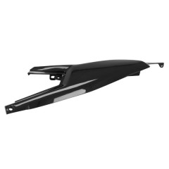 Carénage/Coque arrière adaptable noire brillante gauche pour APRILIA SX 50, DERBI SENDA X-TREME 50, GILERA RCR 50, SMT 50