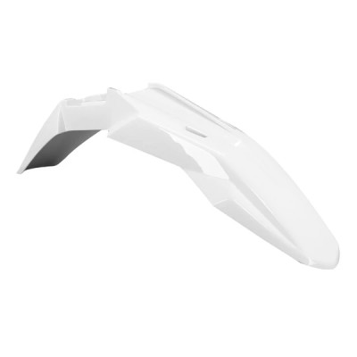 Garde boue avant adaptable blanc brillant DERBI 50 SENDA X-TREME 2018+, GILERA 50 RCR 2018+, APRILIA 50 RX, SX 2018+