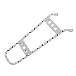 Porte bagage arrière adaptable chromé Torsade pour Mobylette 103-SP, 103-SPX-AIR, 103-SPX-H2O