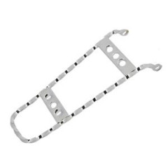 Porte bagage arrière adaptable chromé Torsade pour Mobylette 103-SP, 103-SPX-AIR, 103-SPX-H2O