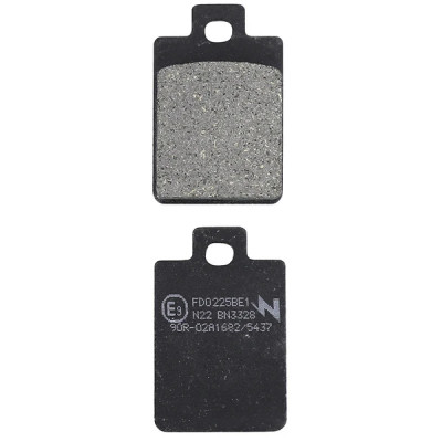Plaquettes de frein NEWFREN Elite Organique (FD0225BE) pour Piaggio 50 Zip 4T 2000+2004 AV, Zip 2000+ 2T AV, Liberty 2T 1997+ AV, Liberty 4T 2000+ AV, Vespa LX 2T-4T 2005+ AV