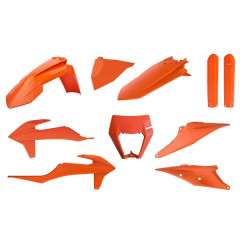 Carrosserie/Carenage POLISPORT Kit plastiques 10 pièces Orange 2020+ pour Moto KTM 250, 300 EXC, 250, 350, 450, 500 EXC-F, 250, 300 XC-W, 250, 300 XCF-W