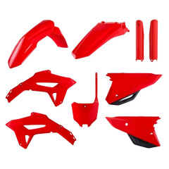 Carrosserie/Carenage POLISPORT Kit plastiques 9 pièces rouge OEM pour Moto CRF R 250 cc, CRF R 450 cc 2021-2024