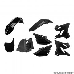Carrosserie/Carenage POLISPORT Kit plastiques 8 pièces Noir pour Moto YAMAHA YZ 125 cc, YZ 250 cc 2002&gt,2020