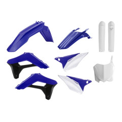 Kit plastiques POLISPORT bleu/blanc/noir 9 pièces pour Moto SHERCO 125 cc, 250 cc, 300 cc, SCF 250 cc, SCF 300 cc, SCF 450 cc, SCF 500 cc
