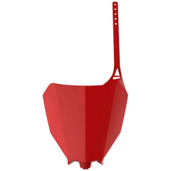 Plaque numéro/tête de fourche POLISPORT rouge compatible Honda CRF 250 R, CRF 450 R, CRF 450 RX, CRF 250 X 2017-2021