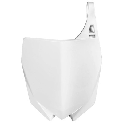 Plaque numéro/tête de fourche POLISPORT Blanc 2015>2021 pour Moto YAMAHA YZ 125 cc, YZ 250 cc