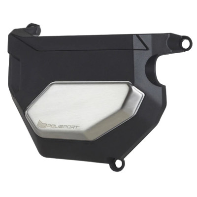 Protection/couvre carter d'embrayage POLISPORT noir (côté droit) pour Moto YAMAHA MT-09 900 cc, FZ-09 900 cc, TRACER 900 cc, XSR 900 cc