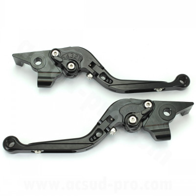 Levier alu CNC RB MAX Noir (la paire) pour Maxi Scooter YAMAHA T-MAX 500 cc