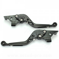 Levier alu CNC RB MAX Noir (la paire) pour Maxi Scooter YAMAHA T-MAX 500 cc