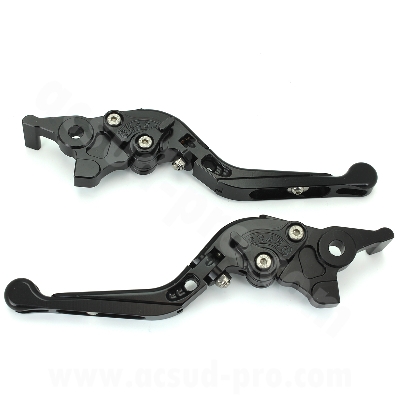 Levier alu CNC RB MAX noir (la paire) pour YAMAHA TMAX 500 cc