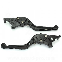 Levier alu CNC RB MAX noir (la paire) pour YAMAHA TMAX 500 cc