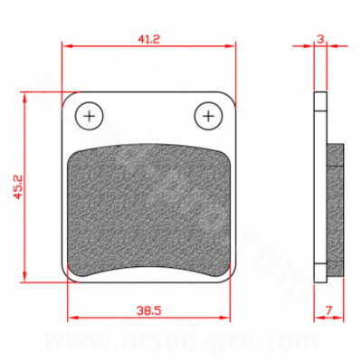 Plaquettes de frein BRENTA homologuées ECE R90 BR3083 pour scooter 50cc PEUGEOT VIVACITY 2T, 4T