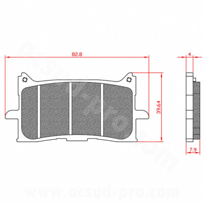 Plaquettes de frein BRENTA homologuées ECE R90 avant pour Honda 125 CB R, 1000 Africa Twin, 1100 Africa Twin, 750 X-ADV