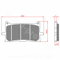 Plaquettes de frein BRENTA homologuées ECE R90 avant pour Honda 125 CB R, 1000 Africa Twin, 1100 Africa Twin, 750 X-ADV