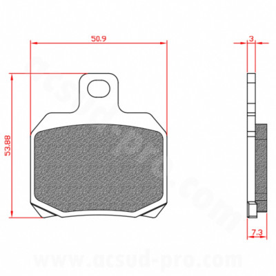 Plaquettes de frein BRENTA AR homologuées ECE R90 Br3035 pour Maxi Scooter PIAGGIO X9, X8, YAMAHA MAJESTY, XMAX 125, SUZUKI BURGMAN 125CC, 125 CITYSTAR 2011>