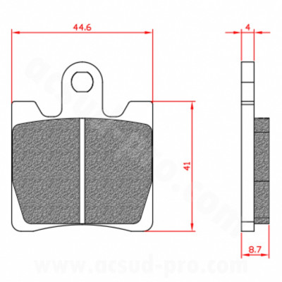 Plaquettes de frein BRENTA BR3018 Homologuées ECE R90 Avant pour Maxi Scooter SUZUKI 250 BURGMAN 1996-2006, BURGMAN 400 1999-2006, SYM 125-250-300CC GTS, JOYMAX 2016>, YAMAHA 1300 FJR 2006-2016
