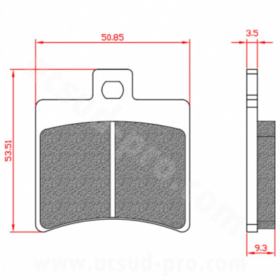 Plaquettes de frein BRENTA homologuées ECE R90 BR3020 pour Scooter TNT MOTOR Grido, Aprilia SR 50, Sport City, Benelli X 125, Keeway RK 125, Longjia Easymax 125cc