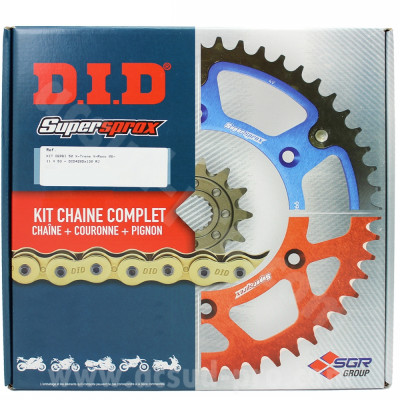 Kit chaine DID 420D x132 maillons RJ 11x51 acier pour BETA 50 RR Racing 05