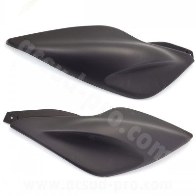 Coques / Carénage arrière adaptable Noir Mat VENDU LA PAIRE 1998-2012 pour Scooter 50cc MBK NITRO 50cc 2T, YAMAHA AEROX 50cc