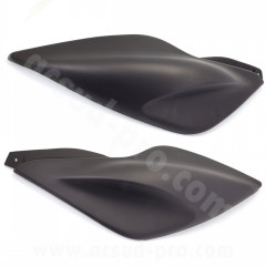 Coques / Carénage arrière adaptable Noir Mat VENDU LA PAIRE 1998-2012 pour Scooter 50cc MBK NITRO 50cc 2T, YAMAHA AEROX 50cc