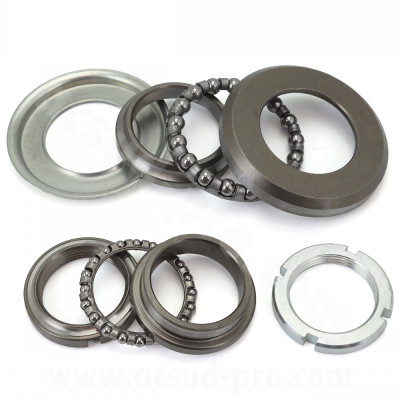 Jeu de direction adaptable 8 pcs pour Scooter 50cc APRILIA SR, VESPA, PIAGGIO TYPHOON, DERBI, GILERA (OEM : 56002R + 56003R)