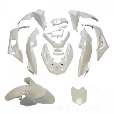 Kit carrosserie adaptable blanc 15 pièces pour Honda PCX 125 cc 2014-2016