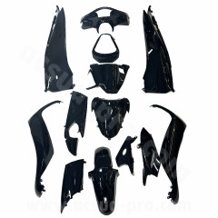 Kit carrosserie adaptable noir 13 pièces pour Maxi Scooter HONDA SH125I / 150CC 2013-2016