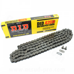 Chaine DID 420D x 138 maillons RJ pour moto / dirt-bike / 50 à boîte