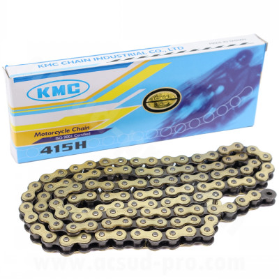 Chaine renforcée KMC 415H 110 maillons gold/black