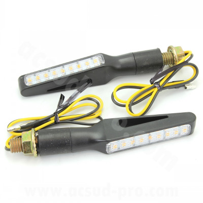 Clignotant adaptable homologué OPM Arizona séquentiel à LEDs (la paire)