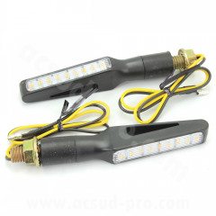 Clignotant adaptable homologué OPM Arizona séquentiel à LEDs (la paire)