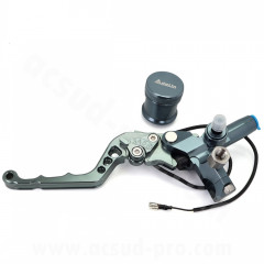 Maître cylindre de frein arrière adaptable CNC complet gauche (Ø12.7mm)