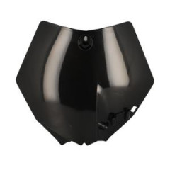 Plaque numéro cross adaptable noire