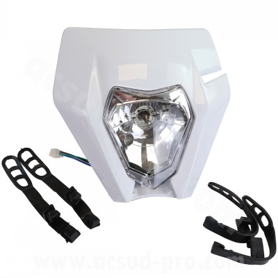 Tête de fourche adaptable Blanc Avec Fixation Type KTM