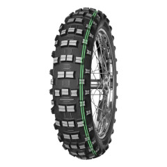 Pneu Moto MITAS 18'' 140/80-18 Cross Terra Force-EF AR TT 70M 2 Bande Verte Super Soft