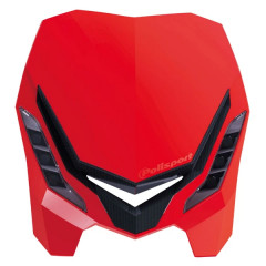 Plaque phare/tête de fourche POLISPORT E-Blaze rouge/noir (LED)