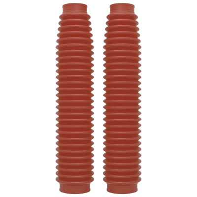 Soufflet de fourche POLISPORT rouge diamètre intérieur 41 et 58 mm longueur 350 mm (paire)